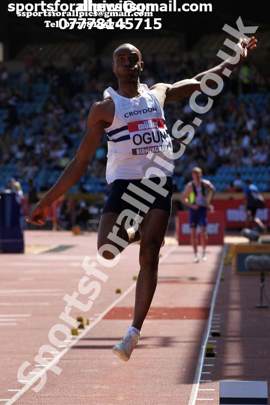 Mens long jump, 2019 Muller British Championships, Alexander Stadium, Birmingham. Photo: David T. Hewitson/Sports for All Pics